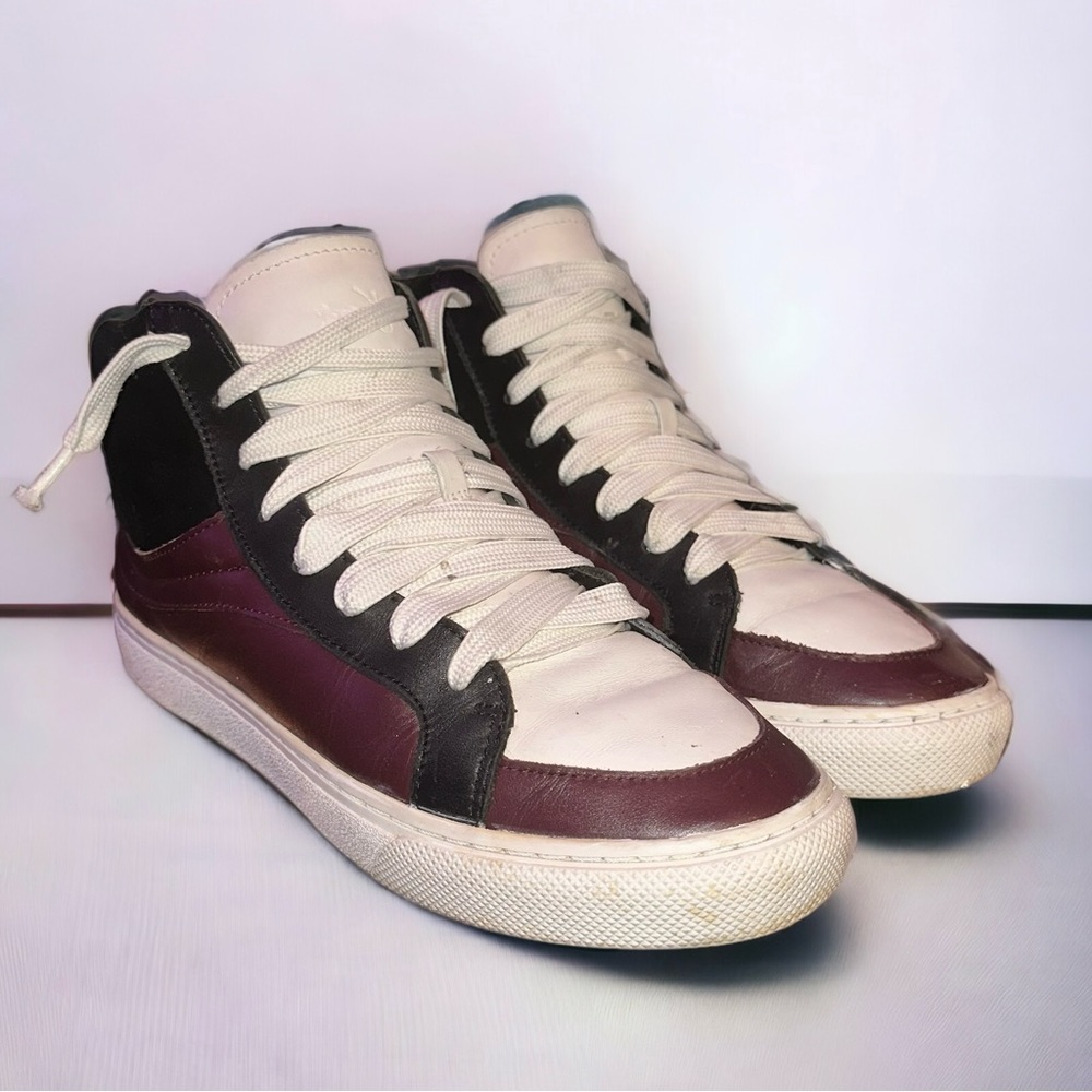 Coach high top athletic leather sneakers